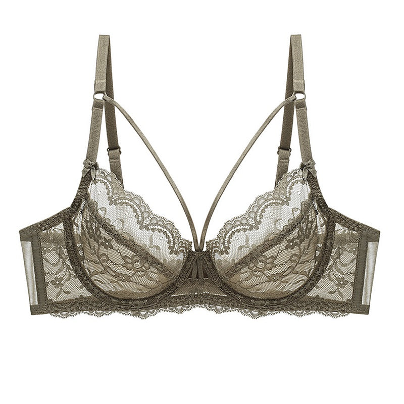 Floral Embroidery Underwear Plus size Bra & Brief Sets