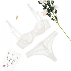 Floral lace low-rise thongs breathable underwear panties