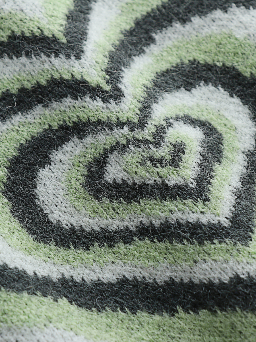 Green Heart Ring Knit Top