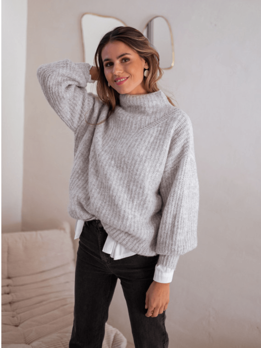 CHESTER KNIT JUMPER GREY