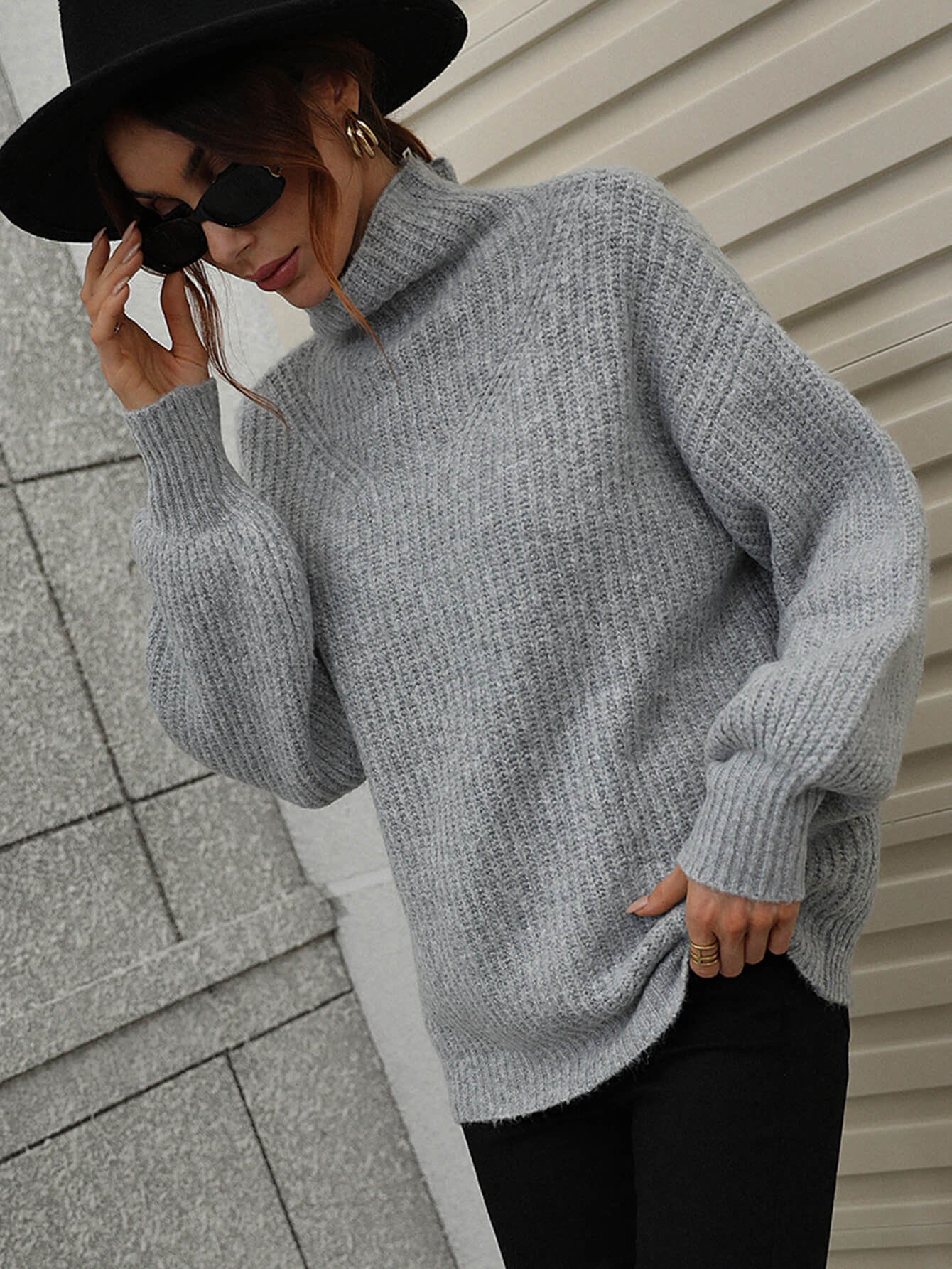 CHESTER KNIT JUMPER GREY