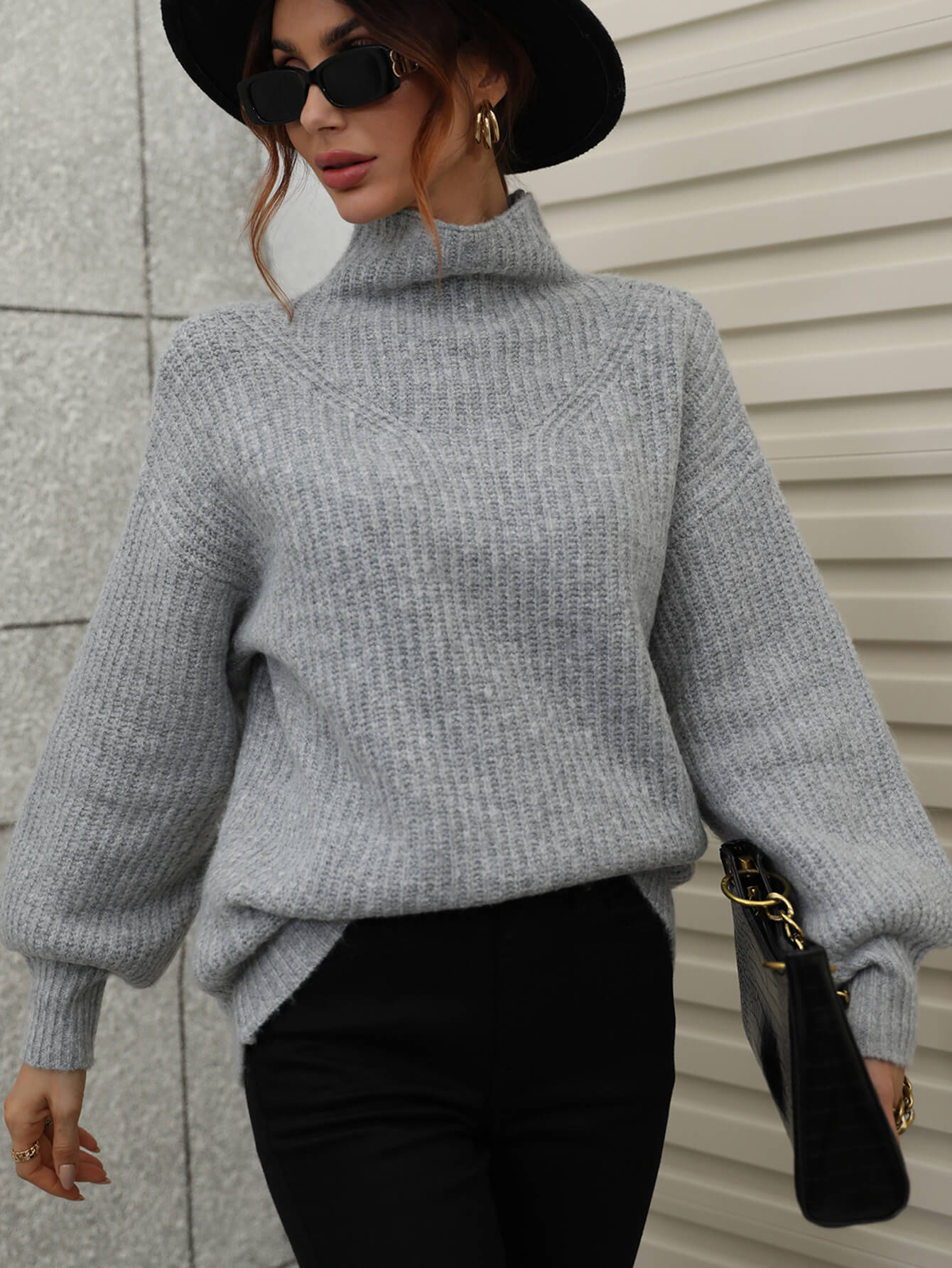 CHESTER KNIT JUMPER GREY