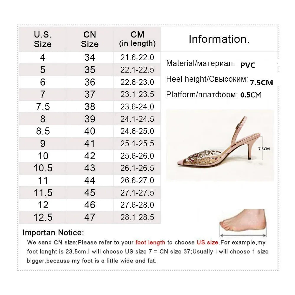 Rhinestones Sandals Pointed Toe Party High Heels Wedding Shoes Sandalias Mujer zapatos de mujer