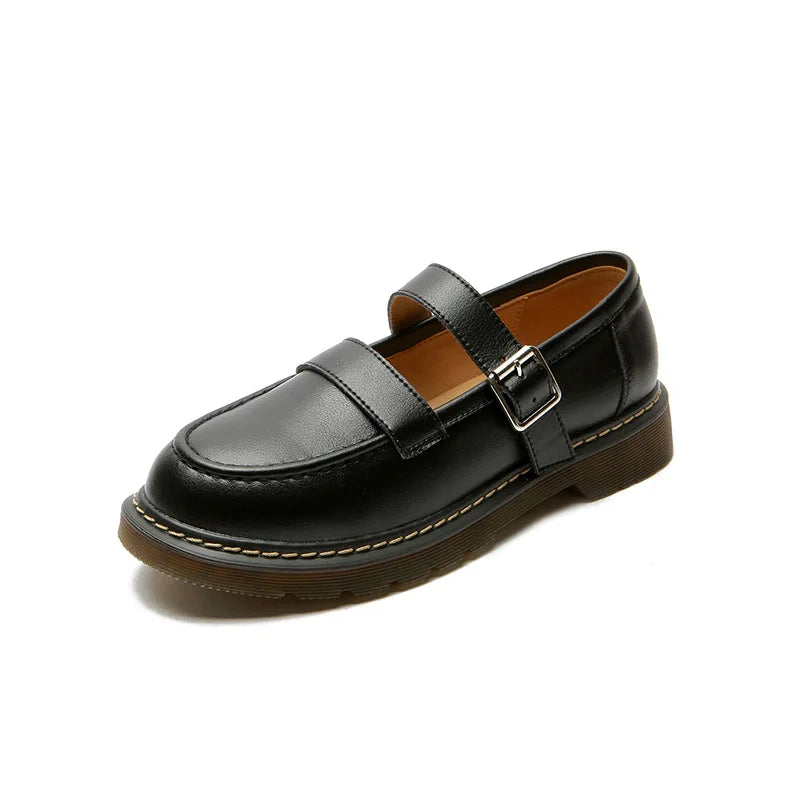 Jk Uniform Shoes British Style Retro Solid Color Casual Single Shoes Mary Jane Shoes Lolita