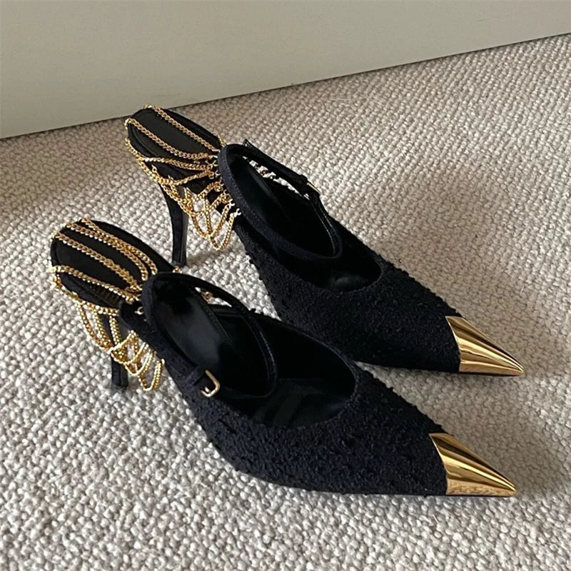Pointed Toe Buckle Pumps Super Stiletto High Heels Party Wedding Shoes femmes chaussures