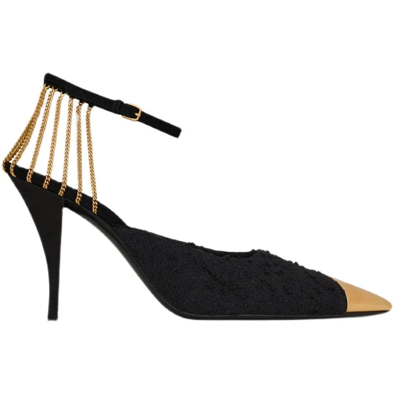 Pointed Toe Buckle Pumps Super Stiletto High Heels Party Wedding Shoes femmes chaussures
