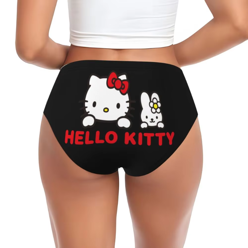 Hello Kitty Cat Beautiful Panties Underwear Comfort Briefs Underpants