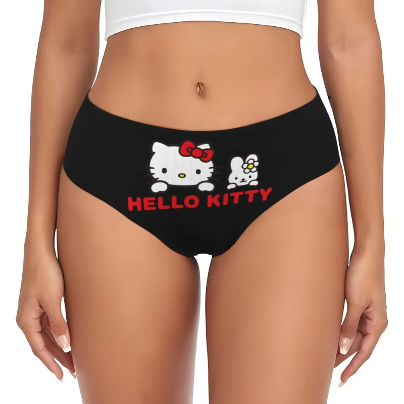 Hello Kitty Cat Beautiful Panties Underwear Comfort Briefs Underpants