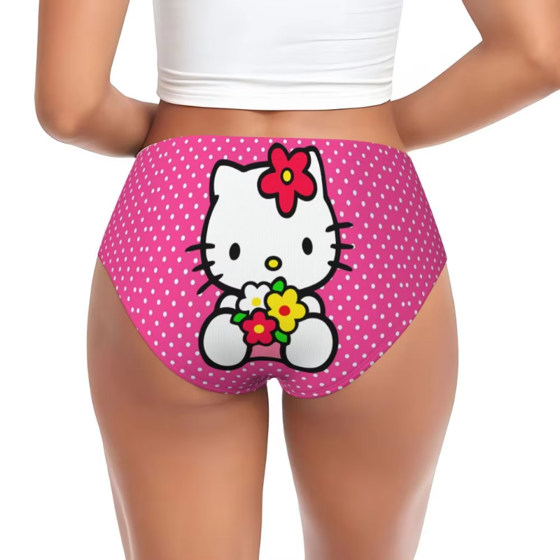 Hello Kitty Cat Panties Underwear Comfort Briefs Underpants
