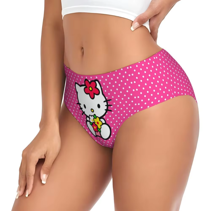 Hello Kitty Cat Panties Underwear Comfort Briefs Underpants