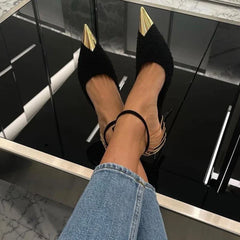 Pointed Toe Buckle Pumps Super Stiletto High Heels Party Wedding Shoes femmes chaussures
