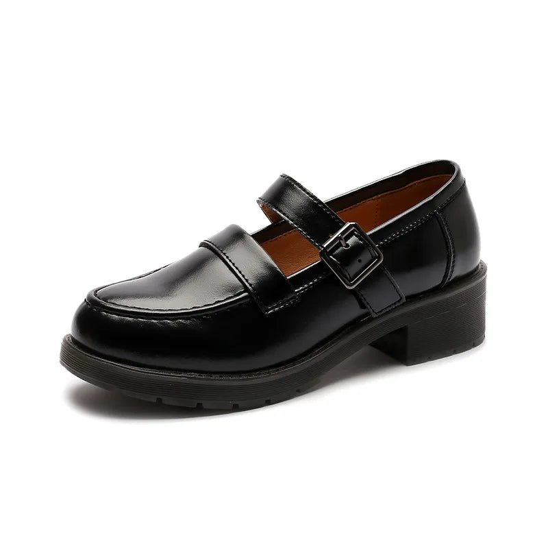 Jk Uniform Shoes British Style Retro Solid Color Casual Single Shoes Mary Jane Shoes Lolita