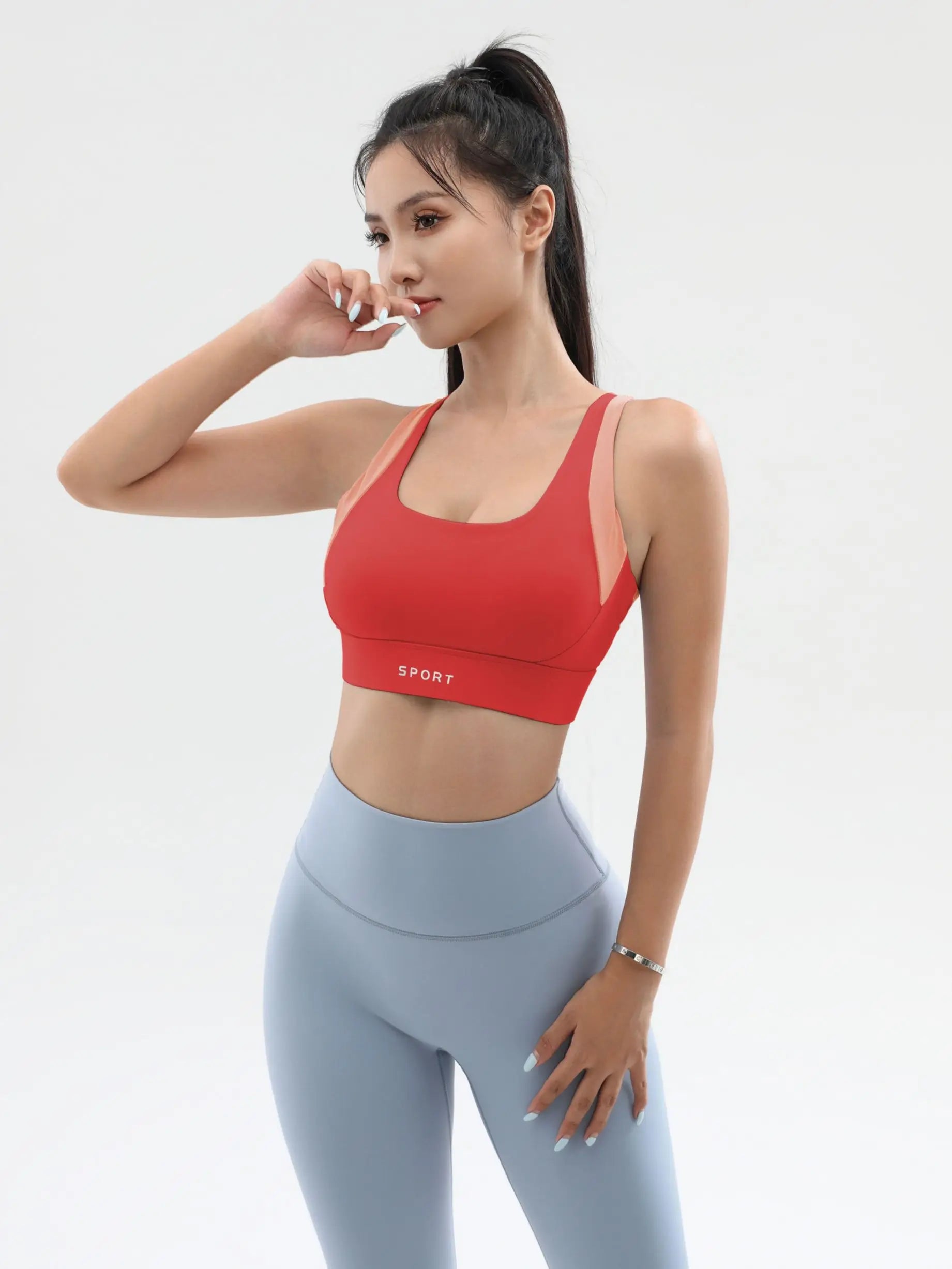 High Strength Shock-proof Yoga Running Fitness Sports Cross Back Plus Size Bra
