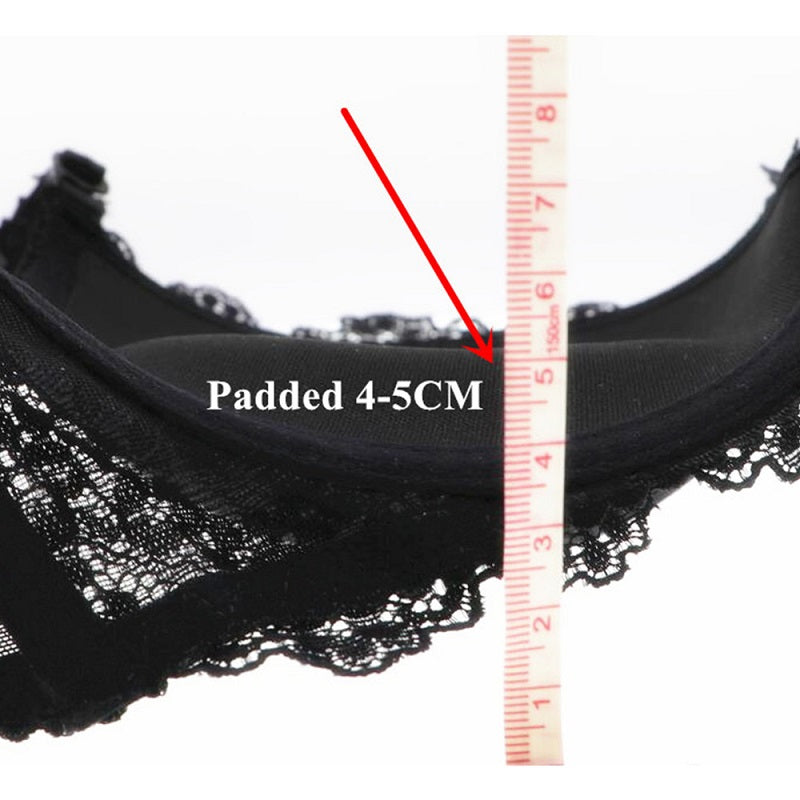 High-end Lace Adjustable Elegant Push Up Underwear Solid Intimates Bra