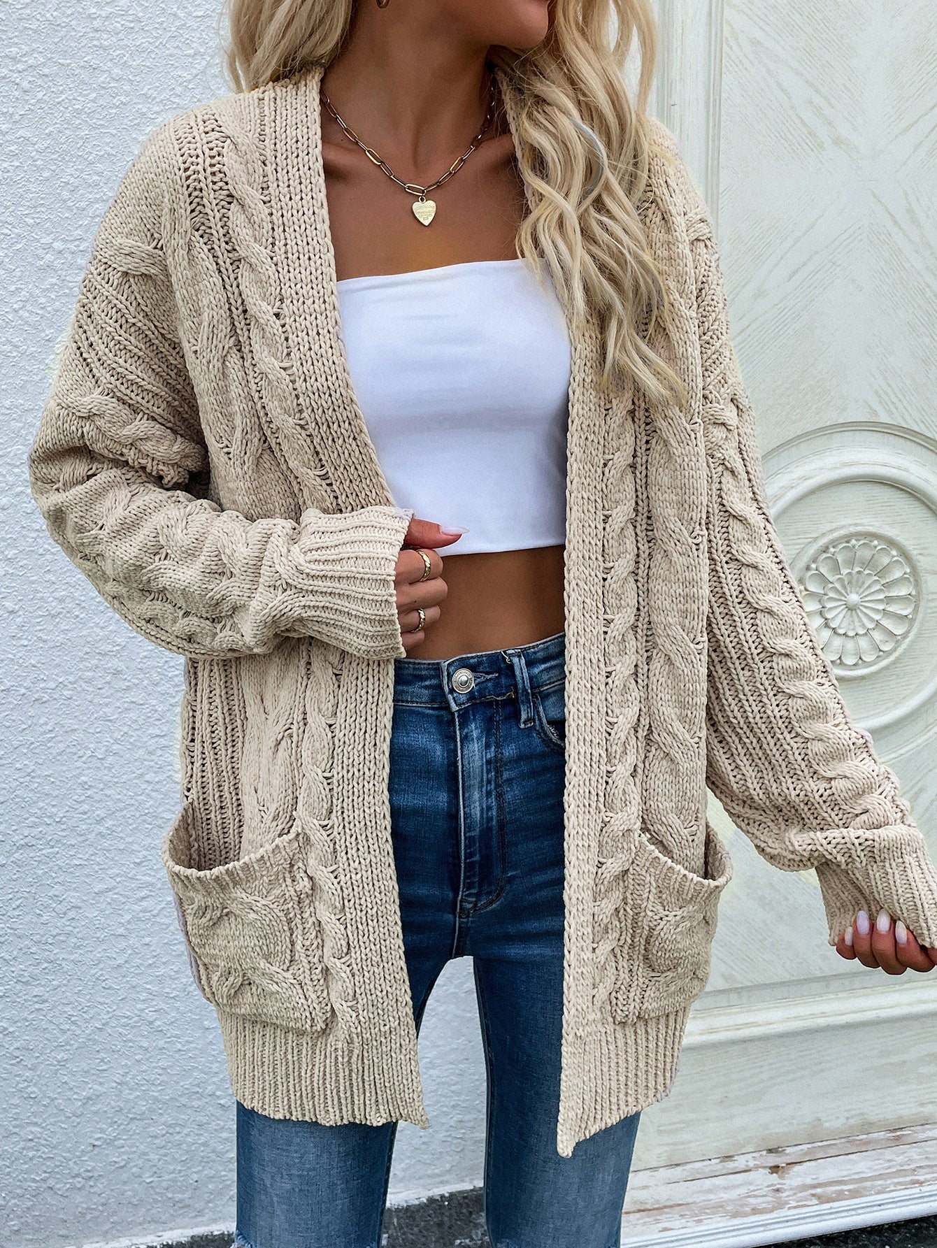JEMIMA Knit Cardigan - Beige
