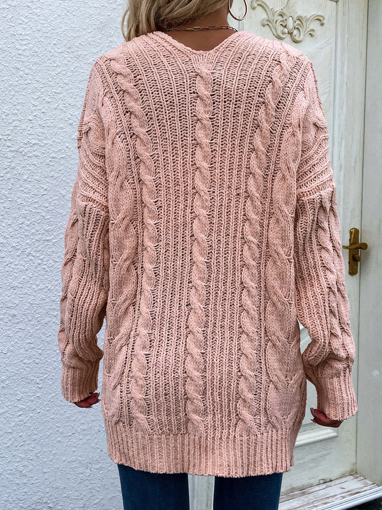 JEMIMA Knit Cardigan - Peach