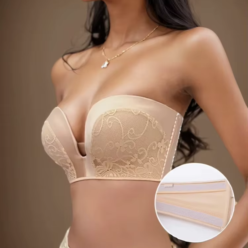 Invisible bralette Backless Small Breast Strapless Wireless Push Up Bra