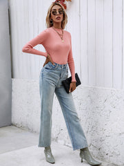 Makeda Knit Top - Peach