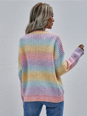 Lilac Tie-Dye Knit Sweater