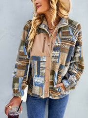 QUIRINIUS FLEECE JACKET - KHAKI