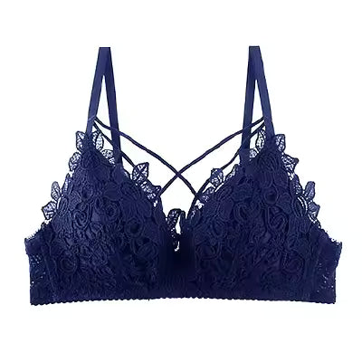 Lace Floral Embroidery Bralette Lingerie Comfort Seamless Adjusted Bras