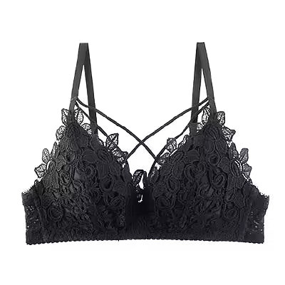 Lace Floral Embroidery Bralette Lingerie Comfort Seamless Adjusted Bras