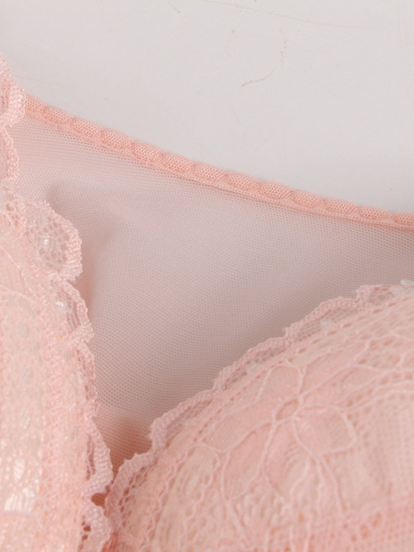 Lace Front Buckle Mesh Wireless Cotton Lining Nursing Bra
