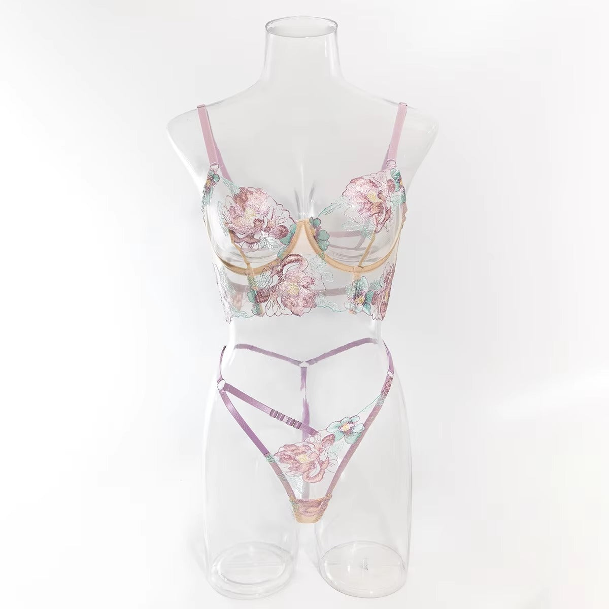 Lace Lingerie Beautiful Underwear Push Up Exotic Sissy Fairy g-String Ensemble Bra Sets