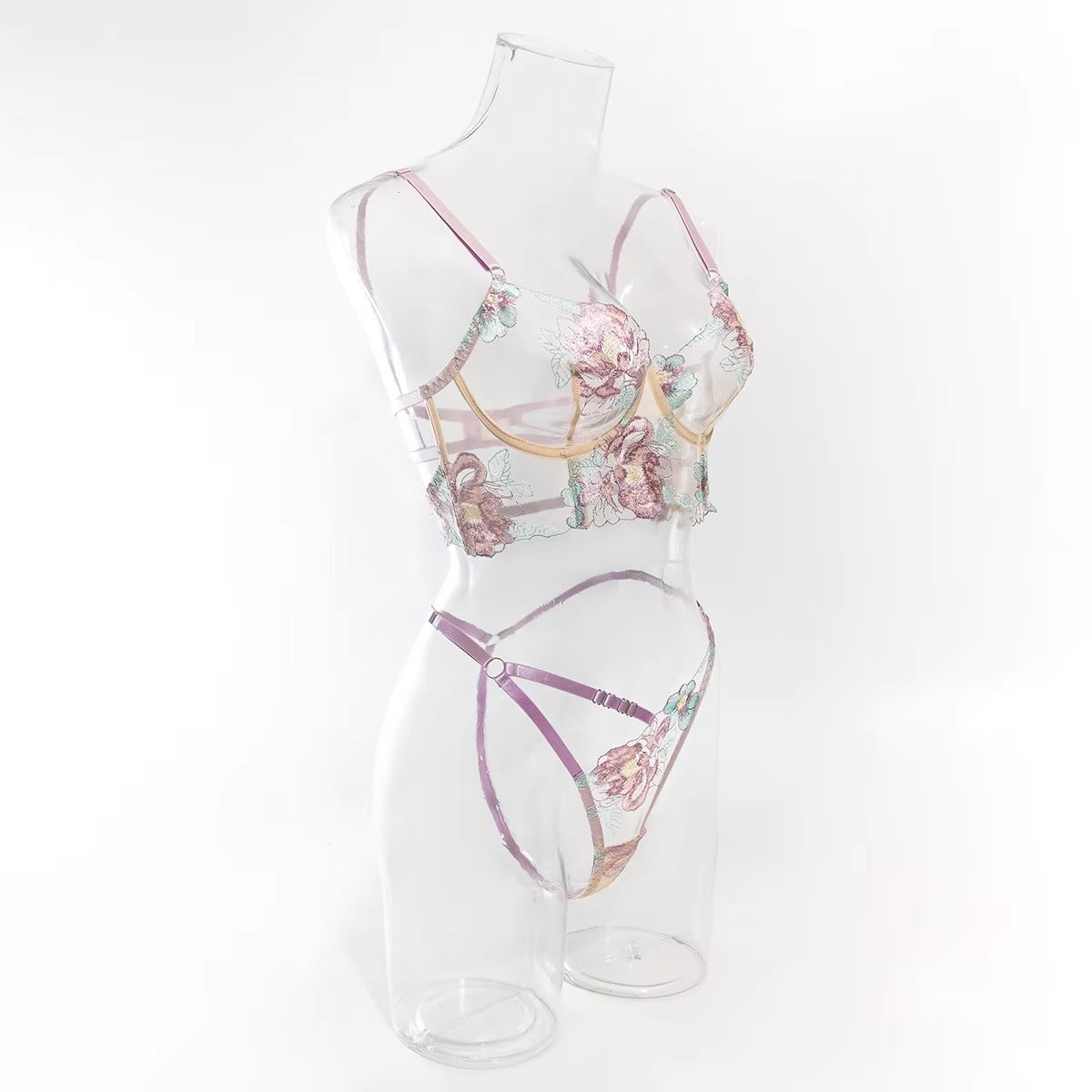Lace Lingerie Beautiful Underwear Push Up Exotic Sissy Fairy g-String Ensemble Bra Sets