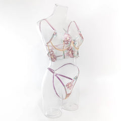 Lace Lingerie Beautiful Underwear Push Up Exotic Sissy Fairy g-String Ensemble Bra Sets