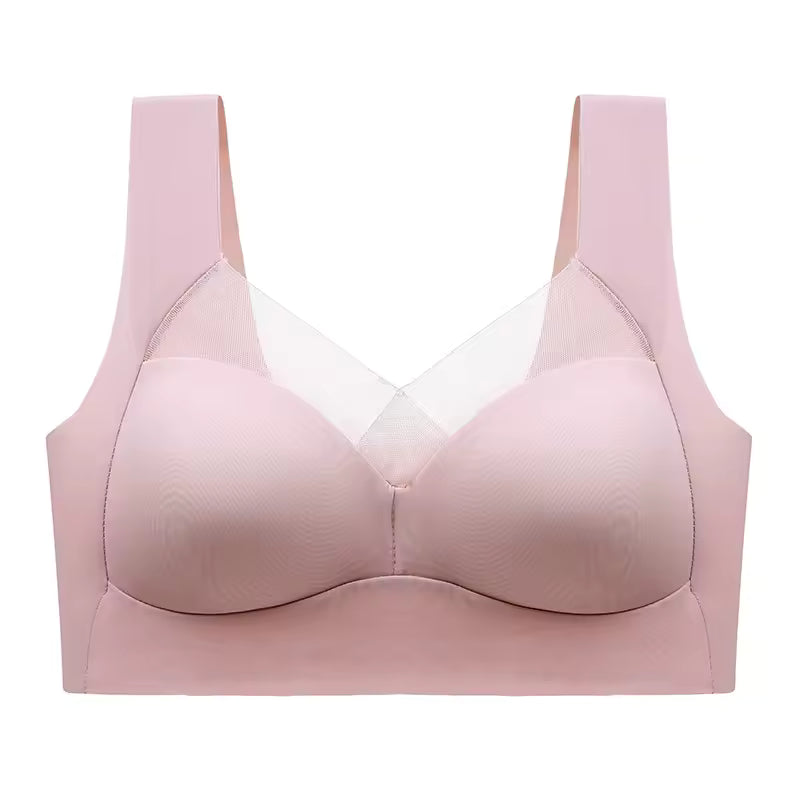 Lace Seamless Bralette Backless Brassiere Vest Gathers Shock-Proof Wireless Top Sport Bras