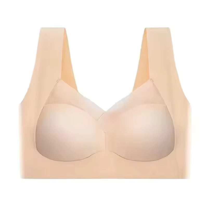 Lace Seamless Bralette Backless Brassiere Vest Gathers Shock-Proof Wireless Top Sport Bras