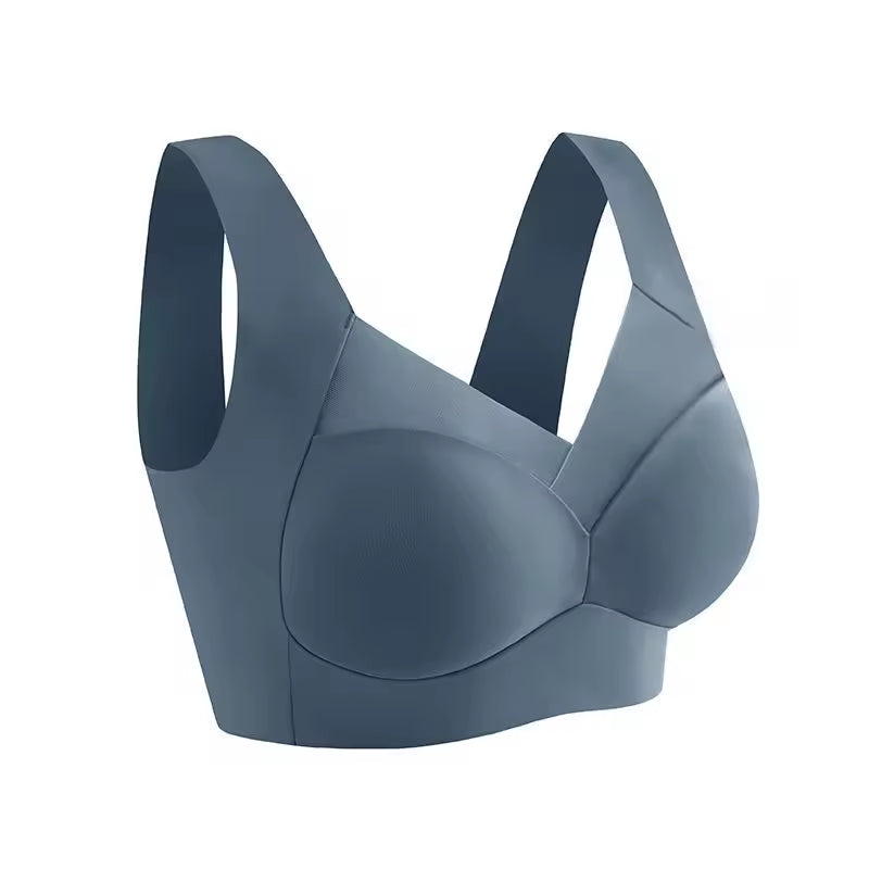 Lace Seamless Bralette Backless Brassiere Vest Gathers Shock-Proof Wireless Top Sport Bras