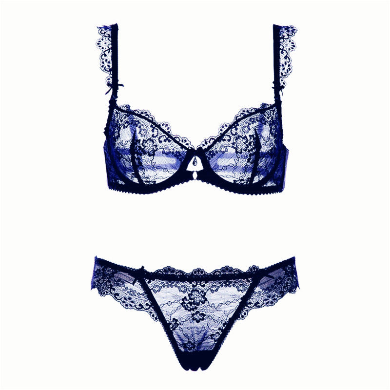 Lace Solid Bra & Brief Sets