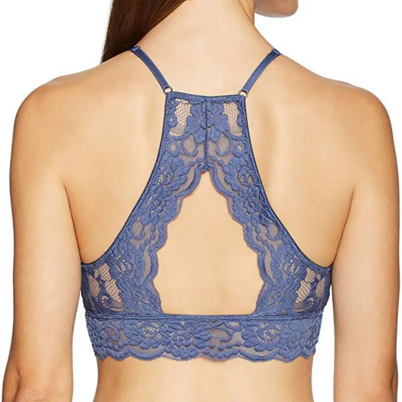 Lace Strap Wrapped Solid Color Intimates Push Up Tank Beauty Back Bralette Tops