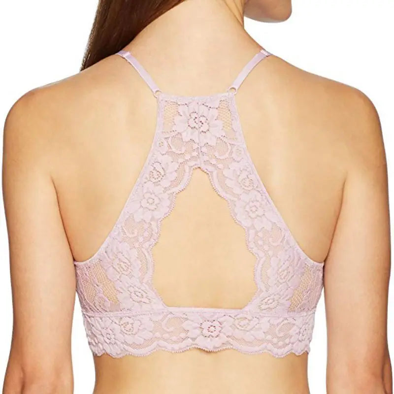 Lace Strap Wrapped Solid Color Intimates Push Up Tank Beauty Back Bralette Tops