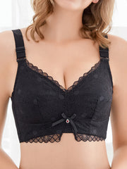 Lace Wireless Full Coverage Adjustable Gather Bra