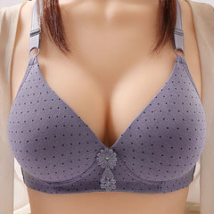 Large Size Without Steel Ring Comfortable Breathable Gathered Underwear