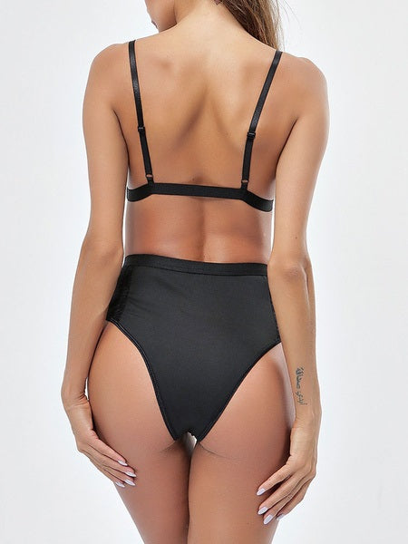 Lingerie Bra For Woman Cut Out Polyester Lingerie Bras