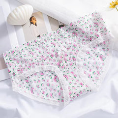 Lingerie Flowers Low-waist G String Ultra Thin Temptation Lace Embroidery Intimates Panties