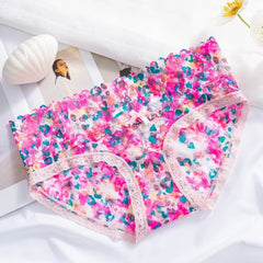 Lingerie Flowers Low-waist G String Ultra Thin Temptation Lace Embroidery Intimates Panties