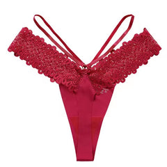 Lingerie G String Lace Low-waist Cross Bandage Seamless Panties