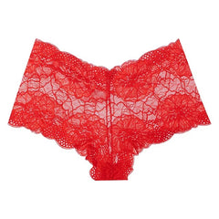 Lingerie Lace Embroidery Low-waist G String Brief Transparent UnderwearPanties