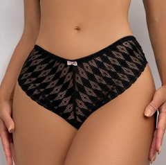 Lingerie Lace Low-Waist Briefs Hollow Out G String Underpant Soft Panties