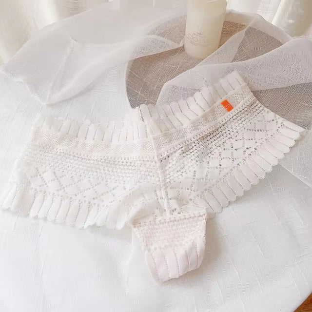 Lingerie Lace Low-waist Briefs Embroidery G String Underpant Panties