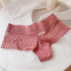 Lingerie Lace Low-waist Briefs Embroidery G String Underpant Panties