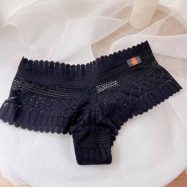 Lingerie Lace Low-waist Briefs Embroidery G String Underpant Panties
