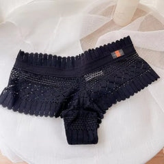 Lingerie Lace Low-waist Briefs Embroidery G String Underpant Panties