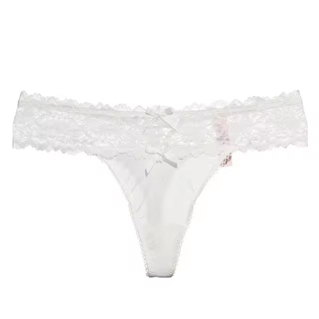 Lingerie Lace Low-waist Briefs Hollow Out Underpants Intimates G String Panties