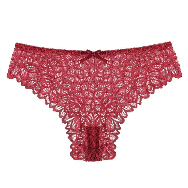 Lingerie Lace Low-waist Transparent High Elasticity G String Underpant Panties